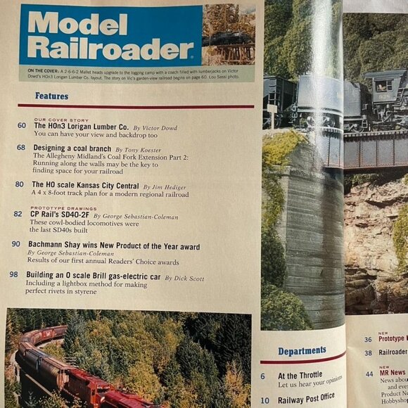 Model Railroader Magazine Back Issue u July 1998 Vol 65 No 7 Lorigan Lumber Co u - Picture 4 of 8